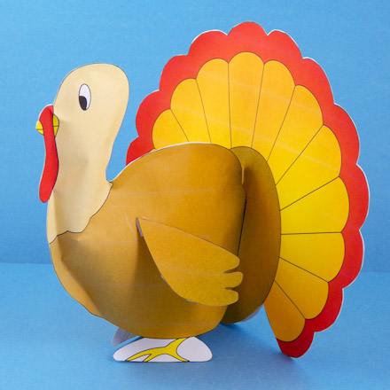 Stuffed paper turkey