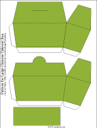 Pattern for rectangular Chinese takeout box