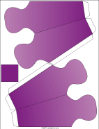 Flared box pattern - tall, square base
