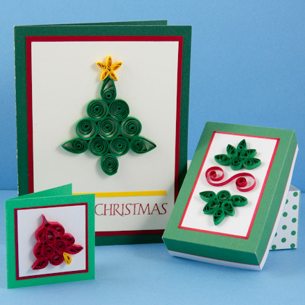 Examples of Christmas quilling