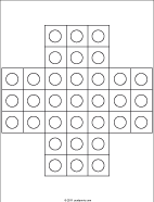 Printable solution for English Board Solitaire game