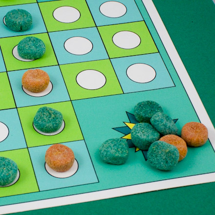 Homemade play dough can be used to make game pieces