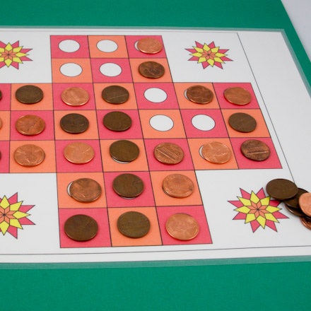 Laminate a game board and use as a placement