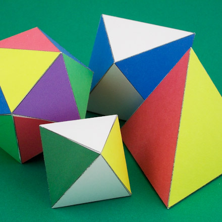 Geometric Solids - Tetrahedron, Octahedron, Icosahedron