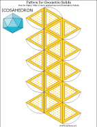 Printable pattern for icosahedron with dots