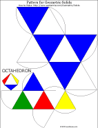 Printable pattern for octahedron