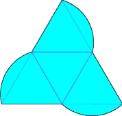 Geometric solids - score fold line