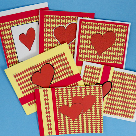 Card set for Valentine's Day