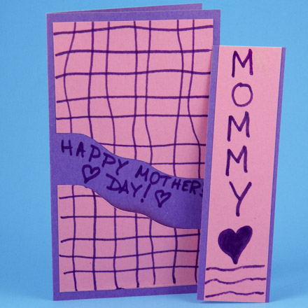 Kids' Pocket Mothers Day Cards - pink