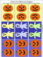 Halloween danglers - two-sided, paper