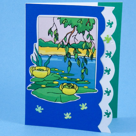 Clip Art card with scalloped edge