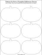 Printable pattern for pumpkin shapes