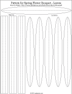 Printable pattern for stems and leaves