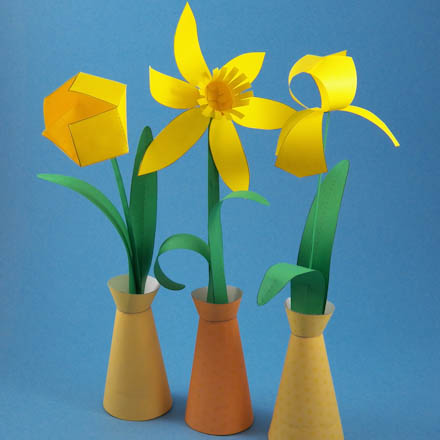 Spring Flower Bouquet in simple vase