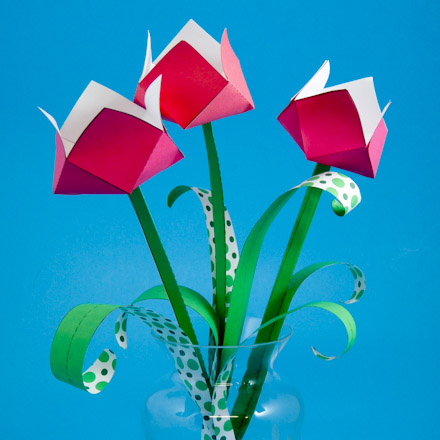 Paper Tulips - Spring Flower Bouquet