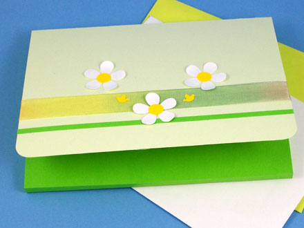 A4/C6 card case with ribbon and paper punches