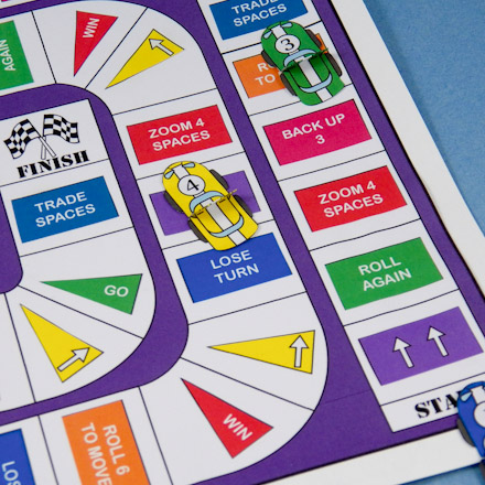 Racetrack game board